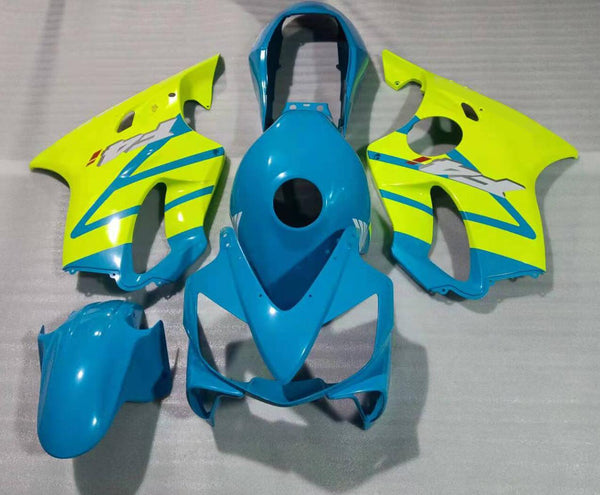 NT Aftermarket Injection ABS Plastic Fairing Fit for CBR600 F4i 2004-2007 Blue Neon Yellow N3282