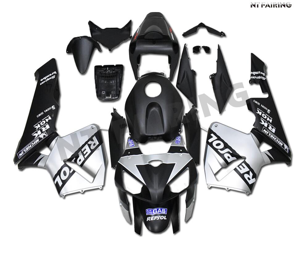 NT Fairing Fit for Honda 2005-2006 CBR600RR N077- Silver Black | ABS Injection
