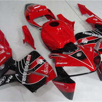 US STOCK NT Aftermarket Injection ABS Plastic Fairing Kit Fit for CBR600RR 2005 2006 Red Black N101 Available in CA