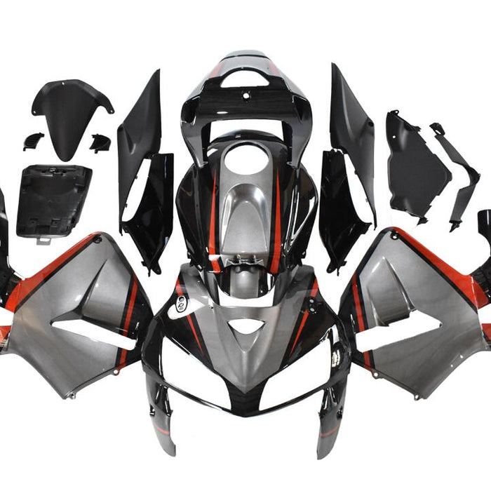 NT Aftermarket Injection ABS Plastic Fairing Kit Fit for CBR600RR 2005 2006 Gray Black Red N130