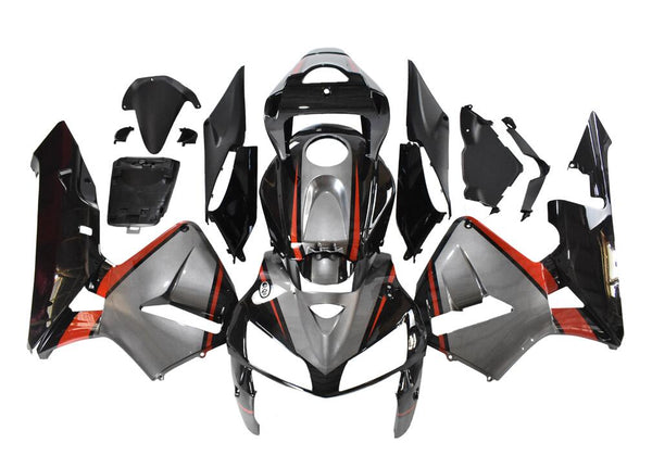 NT Aftermarket Injection ABS Plastic Fairing Kit Fit for CBR600RR 2005 2006 Gray Black Red N130