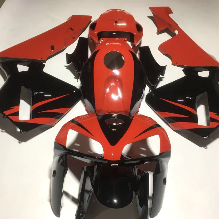 NT Aftermarket Injection ABS Plastic Fairing Kit Fit for CBR600RR 2005 2006 Red Black N2733