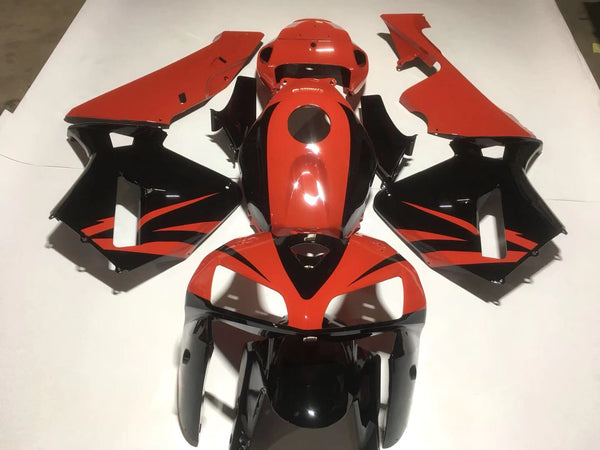 NT Aftermarket Injection ABS Plastic Fairing Kit Fit for CBR600RR 2005 2006 Red Black N2733