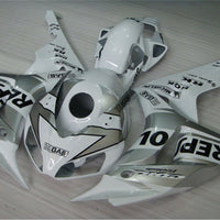 NT Aftermarket Injection ABS Plastic Fairing Fit for CBR1000RR 2006-2007 White Silver Black N001