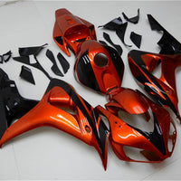 US STOCK NT Aftermarket Injection ABS Plastic Fairing Fit for CBR1000RR 2006-2007 Orange Black N002 Available in CA