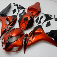 US STOCK NT Aftermarket Injection ABS Plastic Fairing Fit for CBR1000RR 2006-2007 Orange Black N002 Available in CA