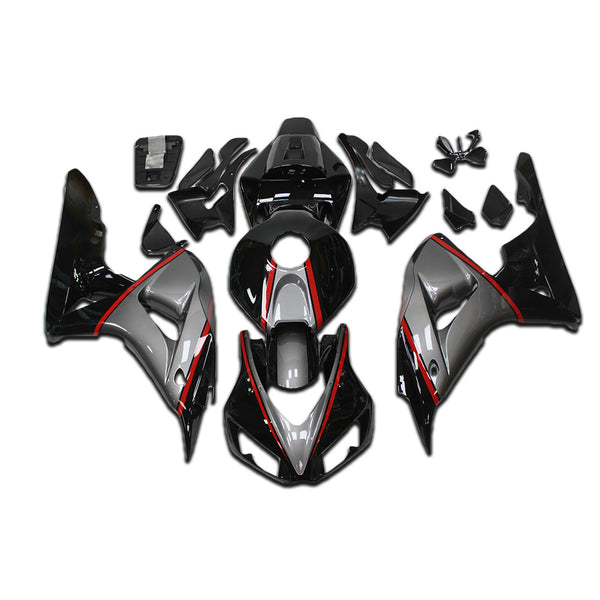 NT Injection Silver Gray Red Bodywork Fairing Kit Fit for Honda 2006-2007 CBR1000RR N0135