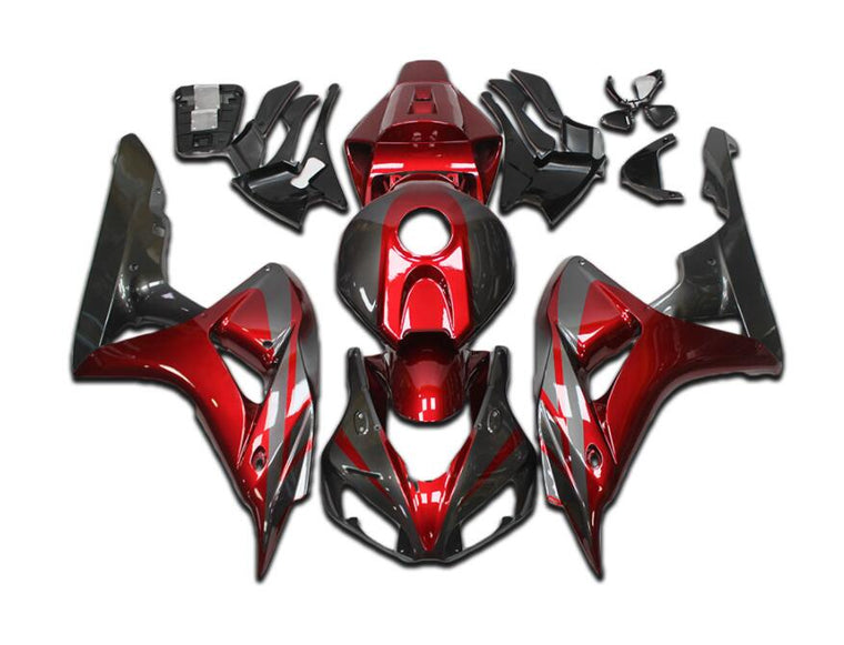 NT Fairing Fit for Honda 2006-2007 CBR1000RR N136- Candy Red Grey Black | ABS Injection, US Stock