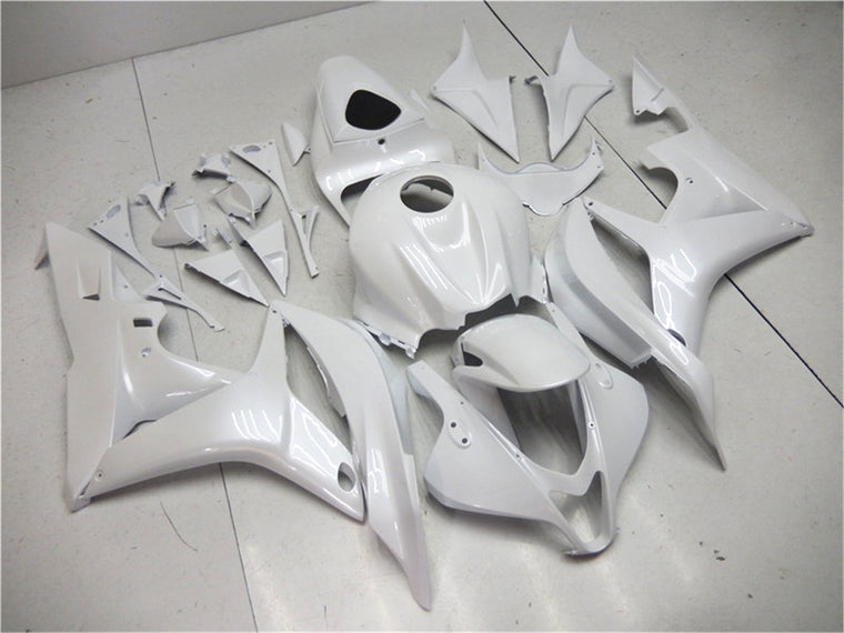 US STOCK NT Aftermarket Injection ABS Plastic Fairing Fit for CBR600RR 2007-2008 Pearl White N005 Available in CA