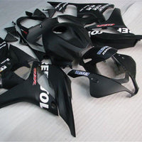 US STOCK NT Aftermarket Injection ABS Plastic Fairing Fit for CBR600RR 2007-2008 Black N014 Available in TX
