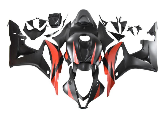 NT Aftermarket Injection ABS Plastic Fairing Fit for CBR600RR 2007-2008 Red Black N105