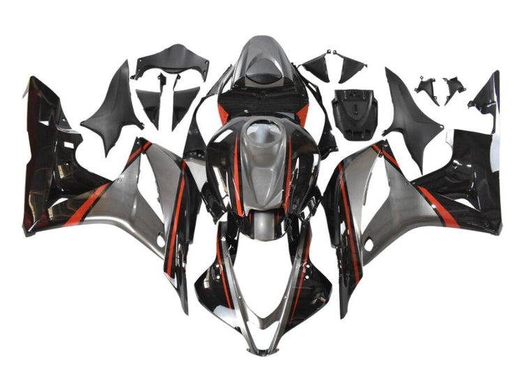 NT Fairing Fit for Honda 2007-2008 CBR600RR N106- Red Gray Black | ABS Injection, US Stock