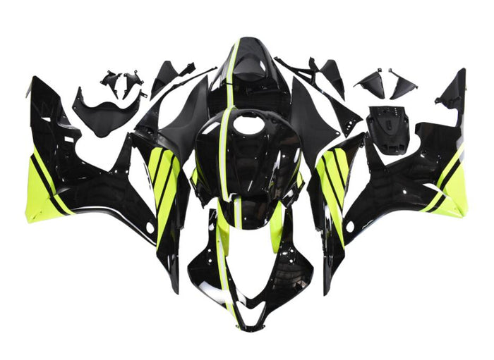 NT Aftermarket Injection ABS Plastic Fairing Fit for CBR600RR 2007-2008 Yellow Black N107