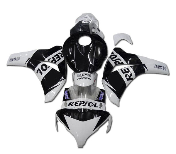 NT Aftermarket Injection ABS Plastic Fairing Fit for CBR1000RR 2008-2011 White Black N007