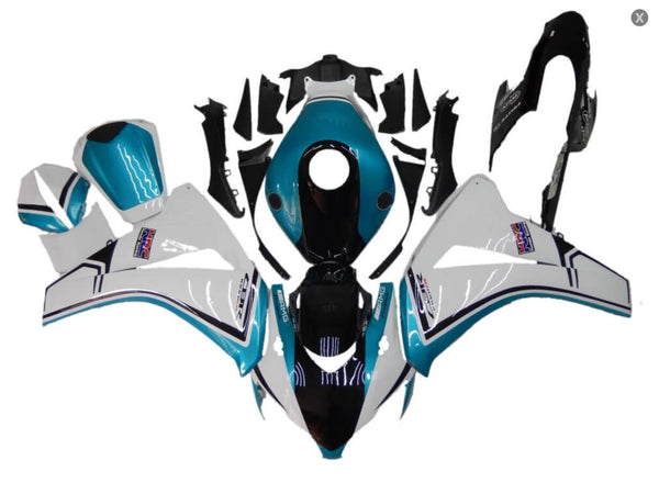NT Aftermarket Injection ABS Plastic Fairing Fit for CBR1000RR 2008-2011 Blue White Black N139