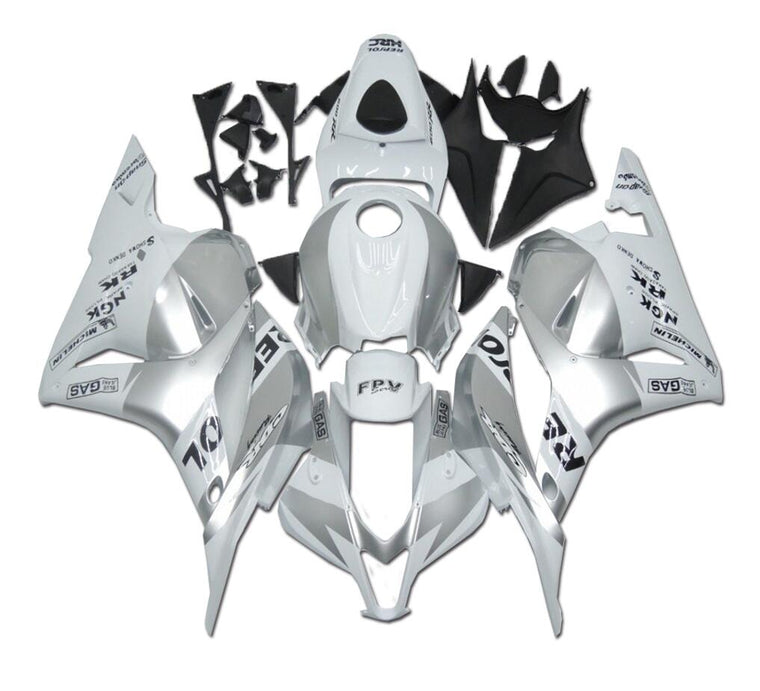 NT Aftermarket Injection ABS Plastic Fairing Fit for CBR600RR 2009-2012 Silver White N030