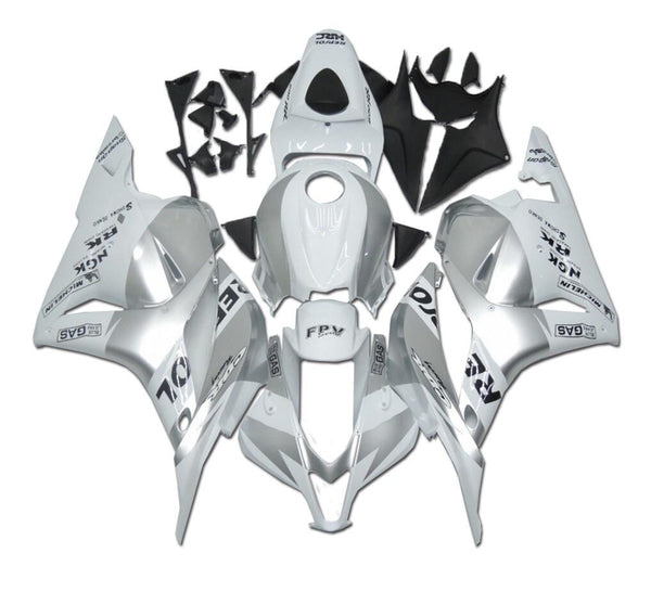 NT Aftermarket Injection ABS Plastic Fairing Fit for CBR600RR 2009-2012 Silver White N030