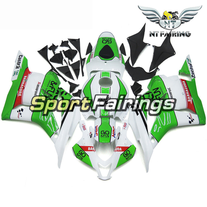 NT Aftermarket Injection ABS Plastic Fairing Fit for CBR600RR 2009-2012 Green White N035