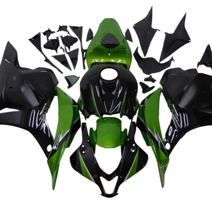 US STOCK NT Aftermarket Injection ABS Plastic Fairing Fit for CBR600RR 2009-2012 Green Black N040 Available in CA