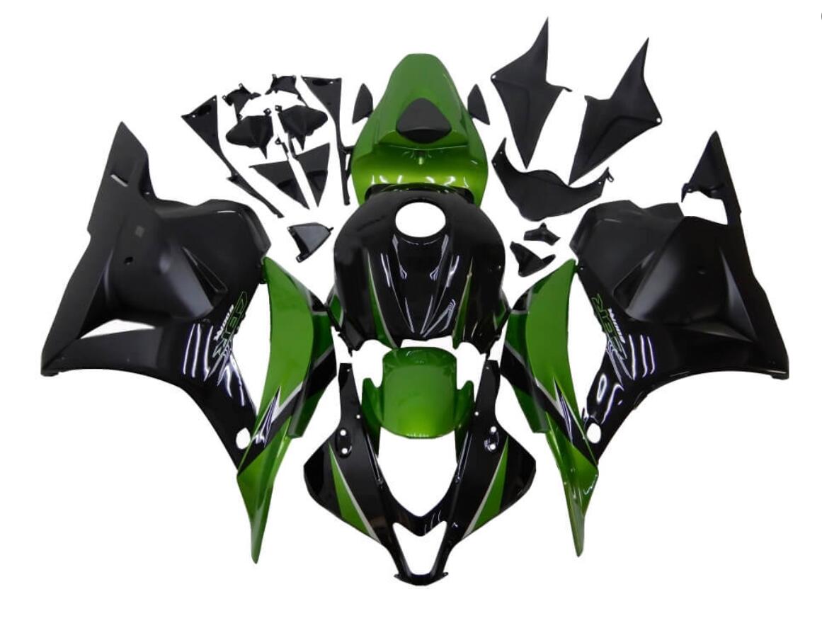 NT Fairing Fit for Honda 2009-2012 CBR600RR N040- Green Black | ABS Injection, US Stock