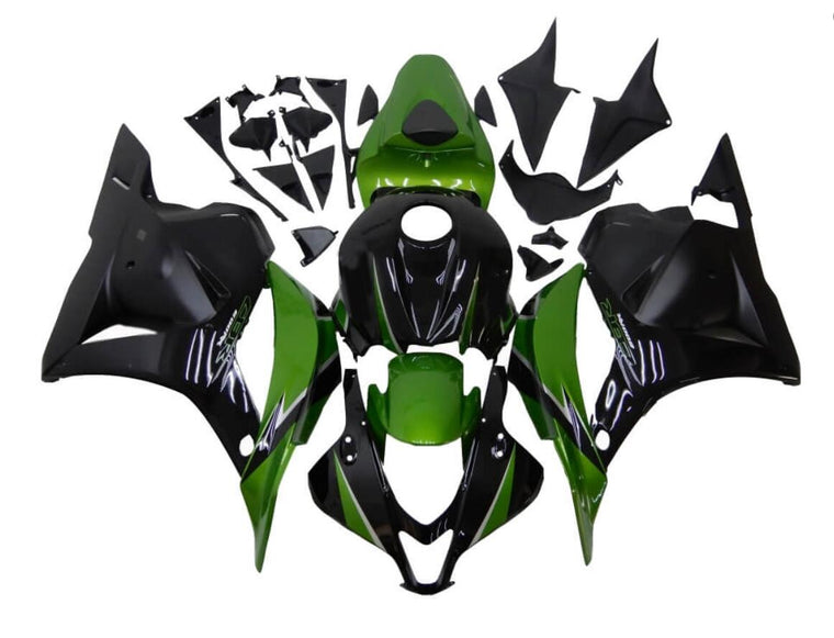 NT Fairing Fit for Honda 2009-2012 CBR600RR N040- Green Black | ABS Injection, US Stock