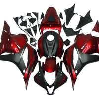 US STOCK NT Aftermarket Injection ABS Plastic Fairing Fit for CBR600RR 2009-2012 Red Black N042 Available in TX