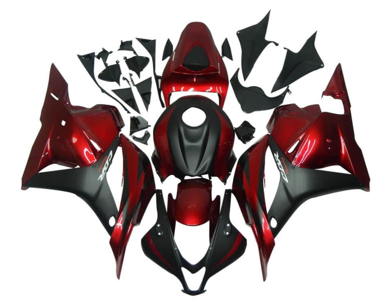 US STOCK NT Aftermarket Injection ABS Plastic Fairing Fit for CBR600RR 2009-2012 Red Black N042 Available in CA