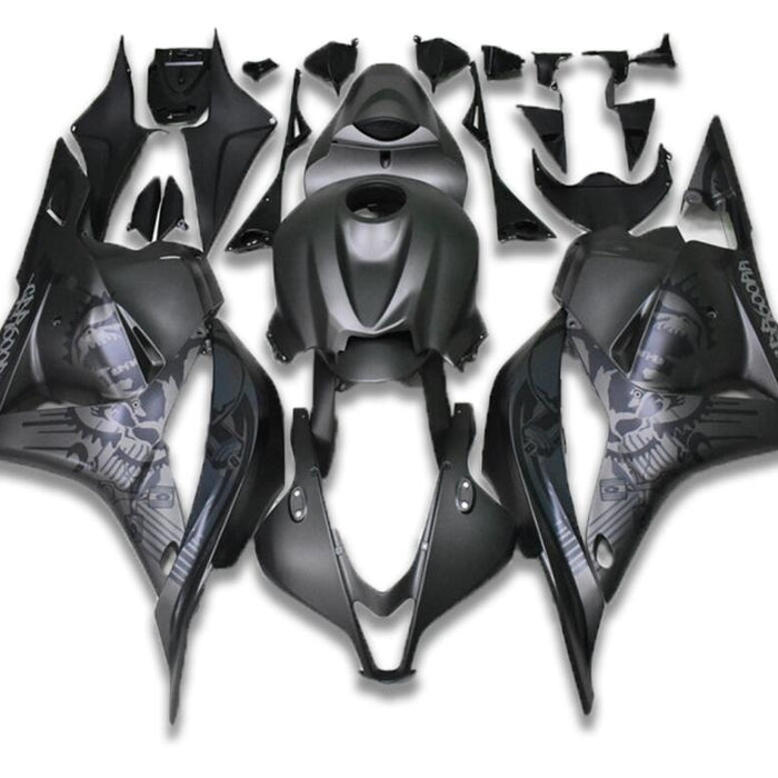US STOCK NT Aftermarket Injection ABS Plastic Fairing Fit for CBR600RR 2009-2012 Gray Black Graffiti N033 Available in CA