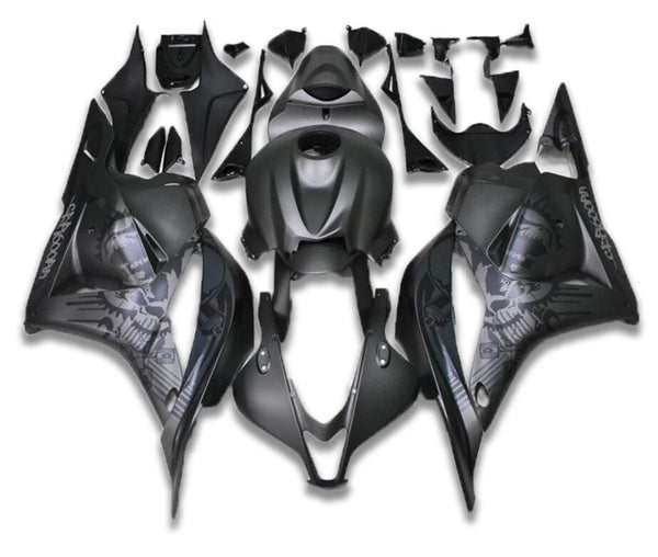 US STOCK NT Aftermarket Injection ABS Plastic Fairing Fit for CBR600RR 2009-2012 Gray Black Graffiti N033 Available in CA