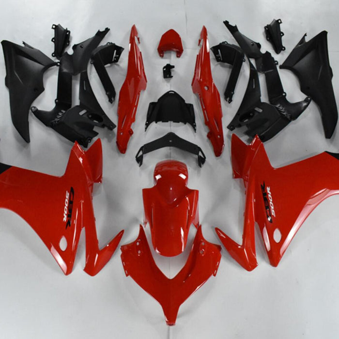 NT Aftermarket Injection ABS Plastic Fairing Fit for CBR500R 2013-2015 Red Black N003