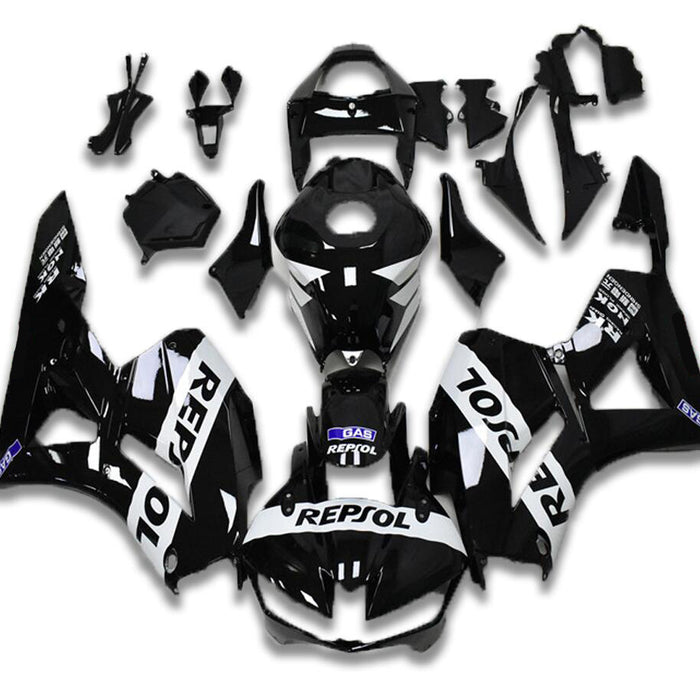 NT Aftermarket Injection ABS Plastic Fairing Fit for CBR600RR 2013-2025 Black White N019