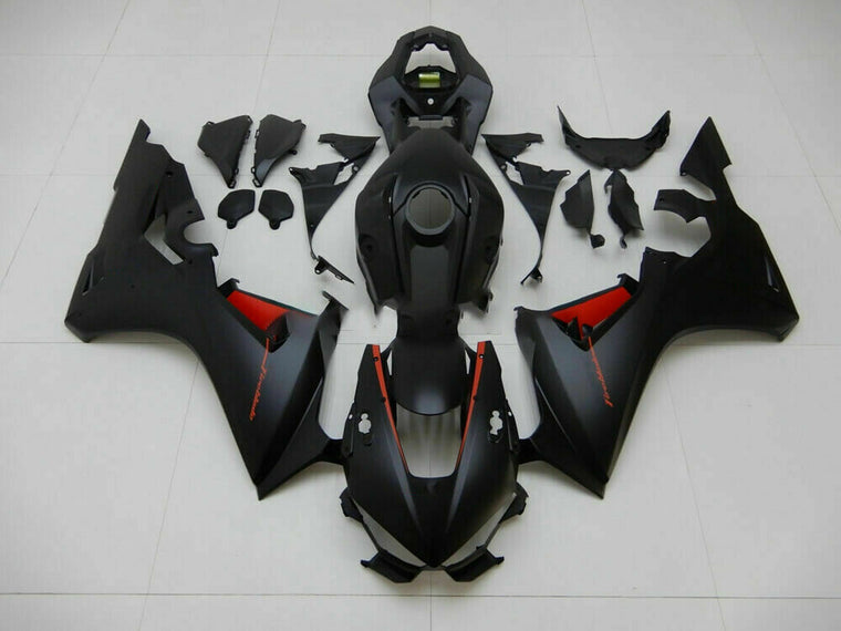 US STOCK NT Aftermarket Injection ABS Plastic Fairing Fit for CBR1000RR 2017-2023 Black Red N009 Available in CA
