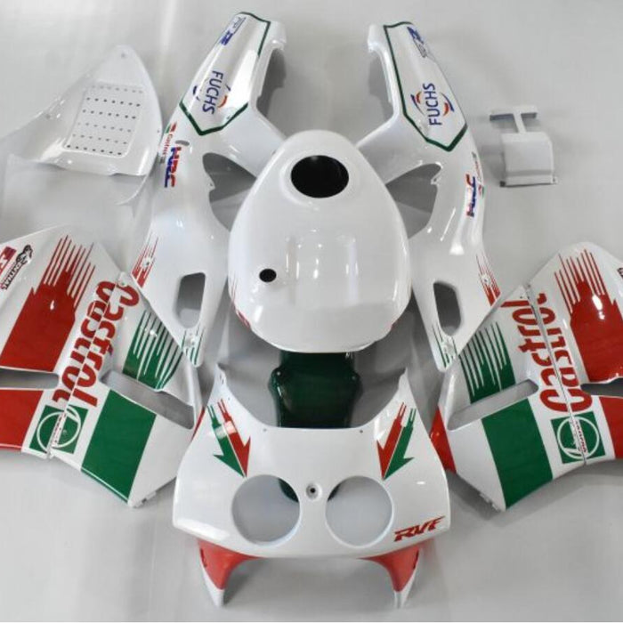 NT Green White Castrol Fairing Kit Fit for Honda 1988-1992 VFR400R NC30 N001