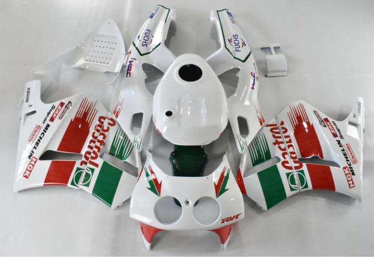 NT Fairing Fit for Honda 1988-1992 VFR400R N001- Green White Castrol Nc | ABS Injection