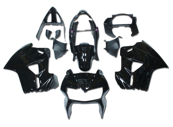 US STOCK NT Aftermarket Injection ABS Plastic Fairing Fit for Honda VFR800 1998-2001 Black N008 Available in CA