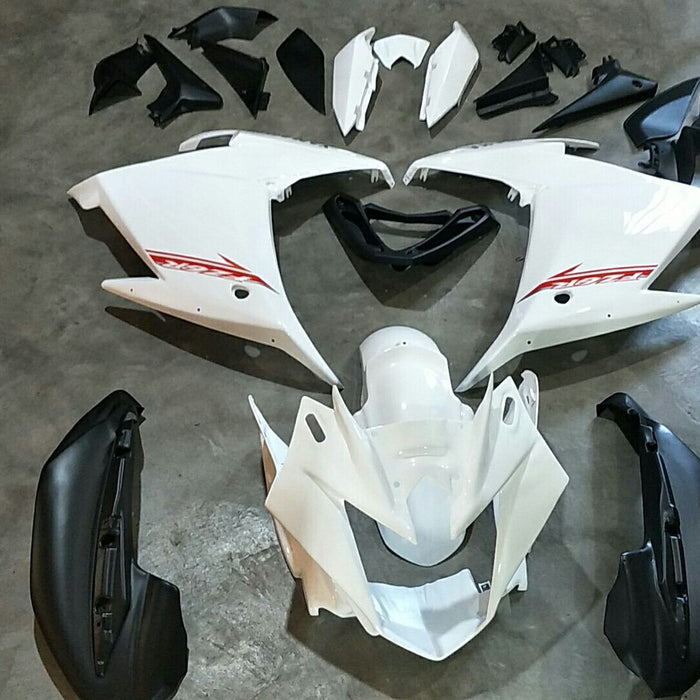 NT Injection Aftermarket Fairing Kit Fit for Yamaha FZ6R 2009-2015 White Black N0001