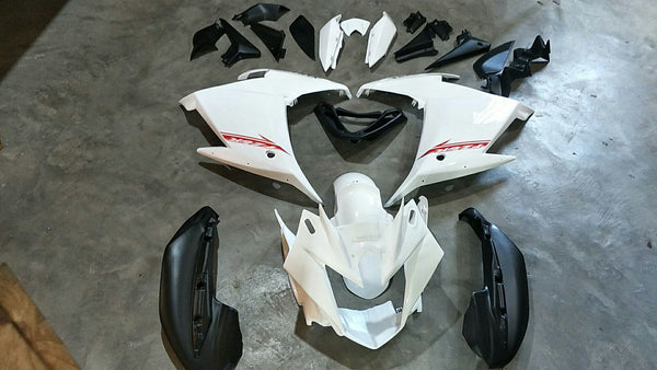 NT Injection Aftermarket Fairing Kit Fit for Yamaha FZ6R 2009-2015 White Black N0001