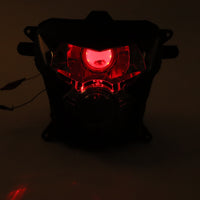 Front Motorcycle Headlight HALO Red Angel Eye Fit  K4 2004-2005 GSXR 600 750