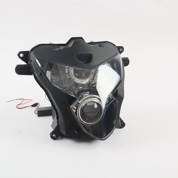 Front Motorcycle Headlight HALO Blue Angel Eye Fit  K4 2004-2005 GSXR 600 750
