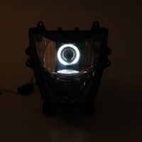 Front Motorcycle Headlight HALO Blue Demon Angel Eye for  HAYABUSA GSXR 1300 GEN2 2008-2020