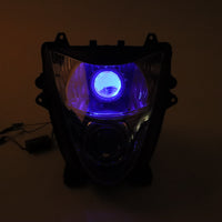 Front Motorcycle Headlight HALO Blue Demon Angel Eye for  HAYABUSA GSXR 1300 GEN2 2008-2020