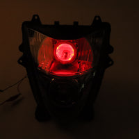 Front Motorcycle Headlight HALO Red Demon Angel Eye for  HAYABUSA GSXR 1300 GEN2 2008-2019