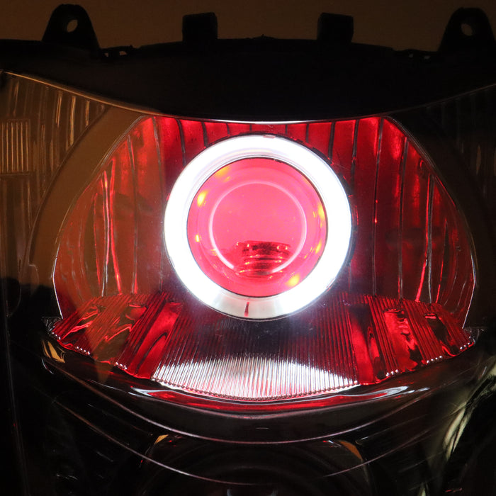 Front Motorcycle Headlight HALO Red Demon Angel Eye for  HAYABUSA GSXR 1300 GEN2 2008-2019