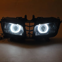 Front Motorcycle Headlight HALO Blue Angel Eye Fit Honda 2013-2018 CBR600RR F5