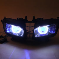 Front Motorcycle Headlight HALO Blue Angel Eye Fit Honda 2013-2018 CBR600RR F5