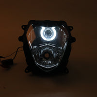Front Motorcycle Headlight HALO Blue Angel Eye Fit  K3 2003-2004 GSXR1000
