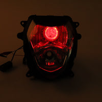 Front Motorcycle Headlight HALO Red Angel Eye Fit  K3 2003-2004 GSXR1000