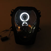 Front Motorcycle Headlight HALO Red Demon Angel Eye for  HAYABUSA GSXR 1300 GEN1 1997-2007