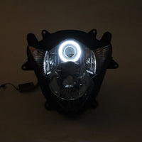 Front Motorcycle Headlight HALO Red Angel Eye Fit  2005-2006 GSXR1000