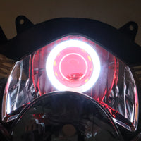 Front Motorcycle Headlight HALO Red Angel Eye Fit  2005-2006 GSXR1000